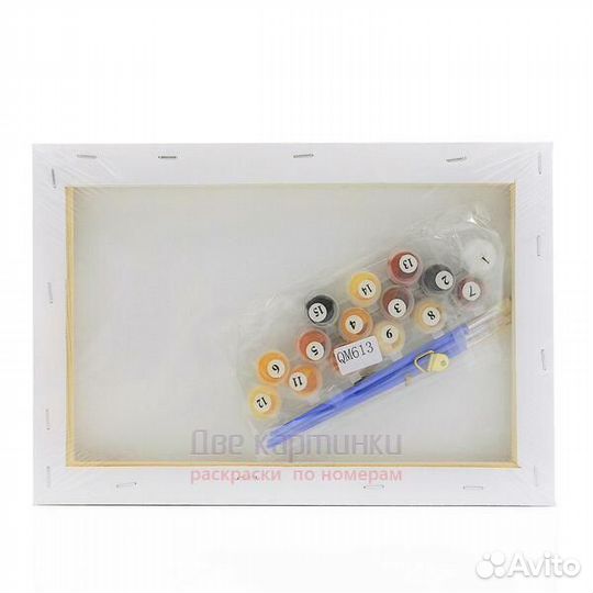 Картина по номерам 20x30 Портрет серого волка