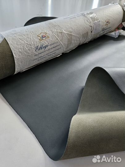 Кожа галантерейная Италия 1,6-1,8 (бледная олива)