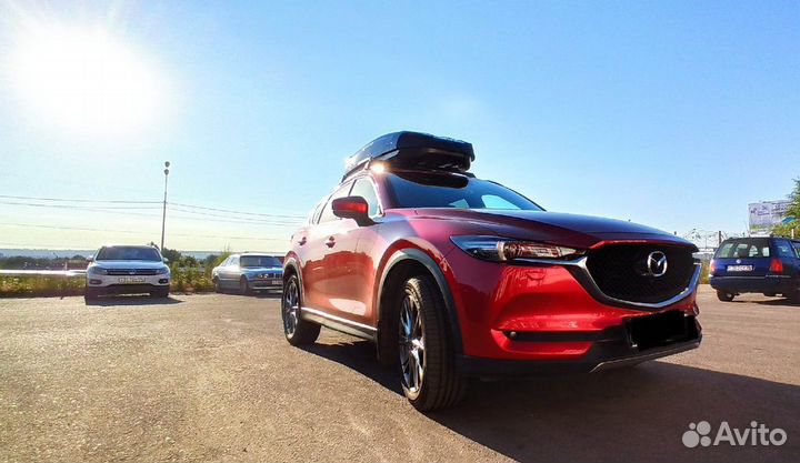 Бокс на крышу Broomer черный глянец для Mazda CX5