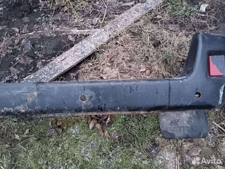 Бампер задний с датчиками парковки на УАЗ патриот