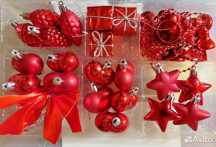 Набор новогодних игрушек IKEA б/у