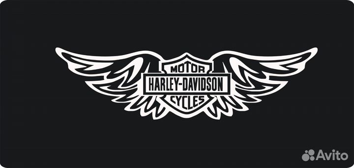 Наклейка харлей с крыльями