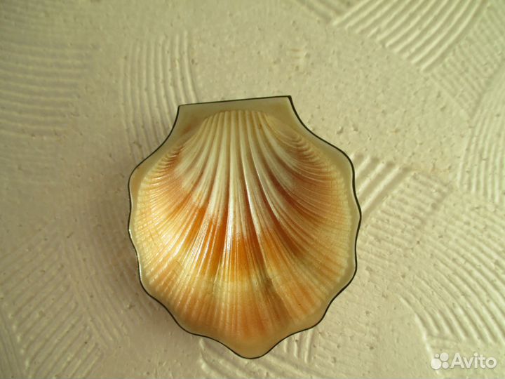 Пудреница ракушка серебрянная СССР