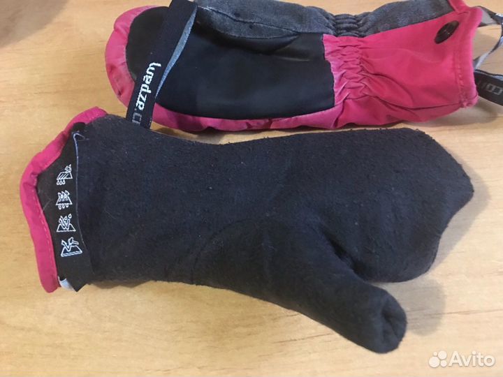 Варежки утеплённые водонепроницаемые Wedze