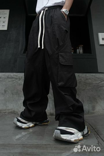 Штаны карго широкие