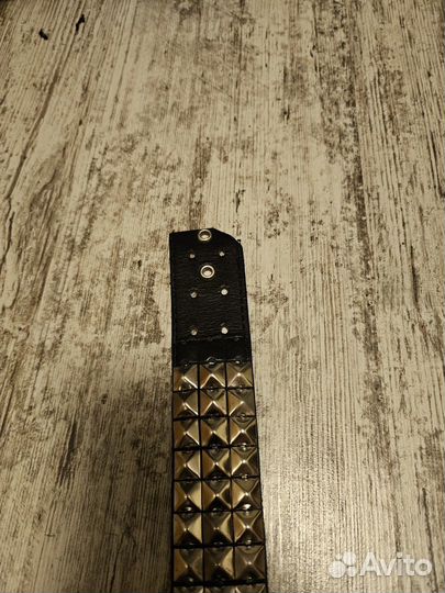 Ремень клепаный пирамидки