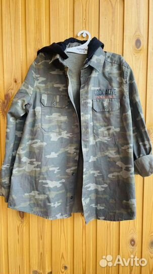 Рубашка тонкая джинса