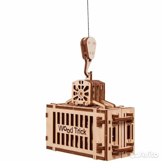 Подъемный кран с контейнером (Wood Trick)