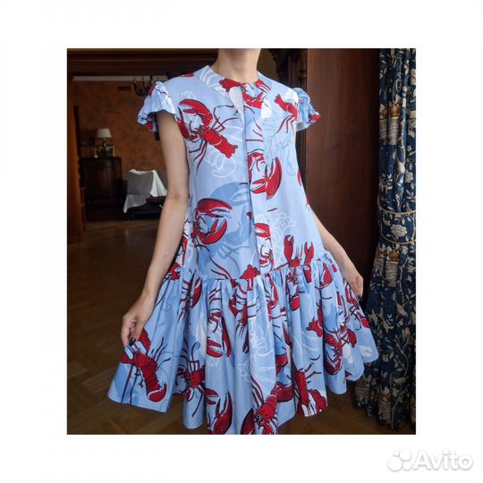 Платье с раками