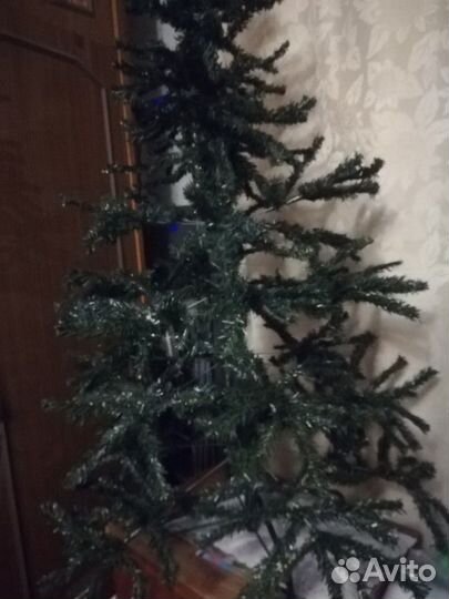 Елка искусственная с игрушками СССР