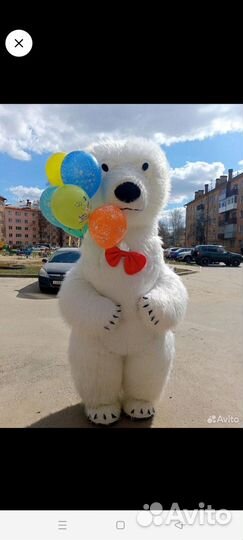 Ростовая кукла белый медведь продам