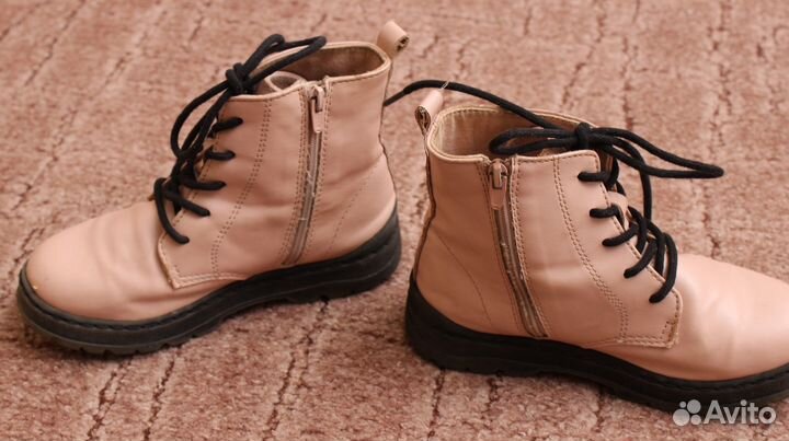 Ботинки Zara пудровые, 27 размер