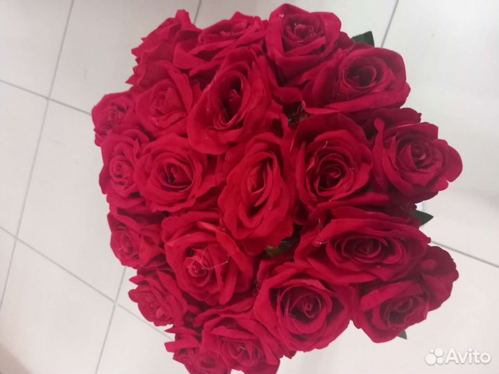 Искусственные цветы розы