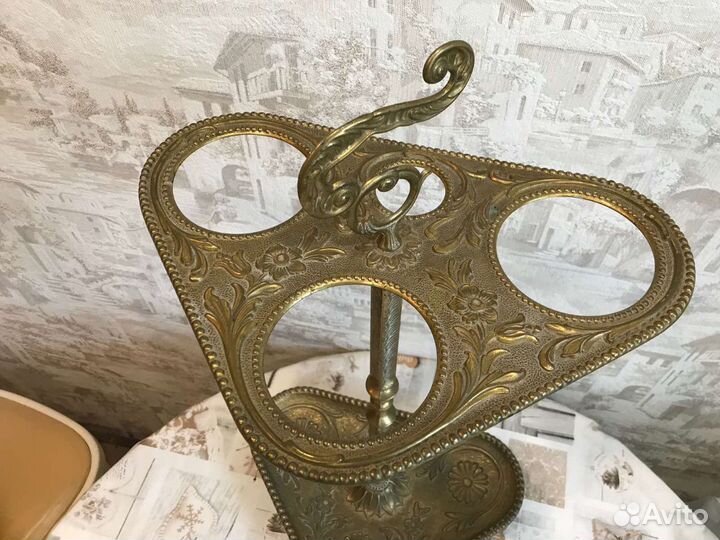 Старинная бронзовая зонтница из Франции