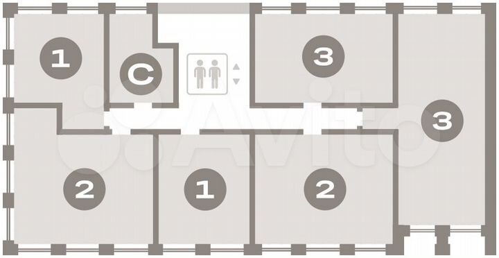 2-к. квартира, 58,4 м², 2/9 эт.