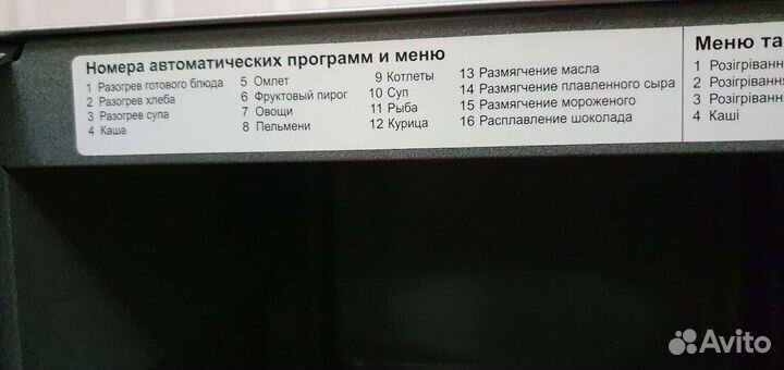 Микроволновая печь Panasonic