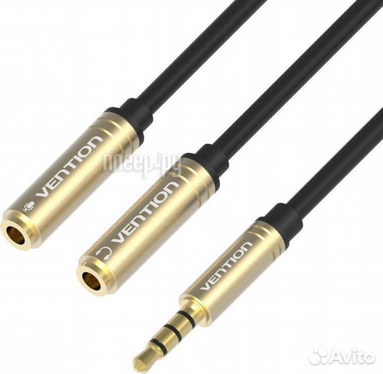 Vention 3.5 Jack 4-pin/M - 2x 3.5 Jack/F 30cm