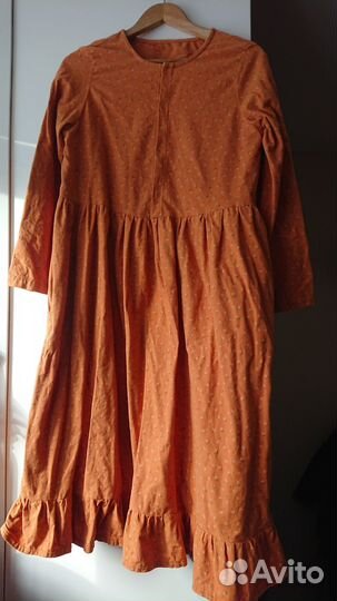 Новое платье тёплый хлопок 42