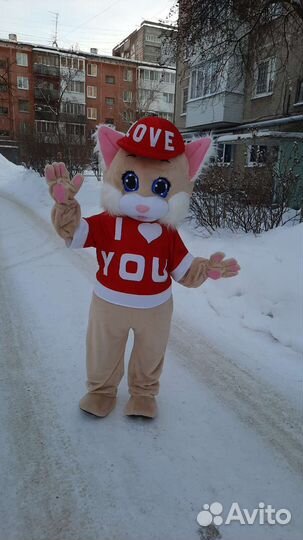 Ростовая кукла зайка мишка и котик