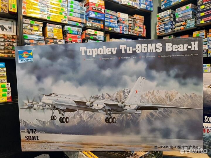 Trumpeter 01601 Бомбардировщик Ту-95мс 1/72