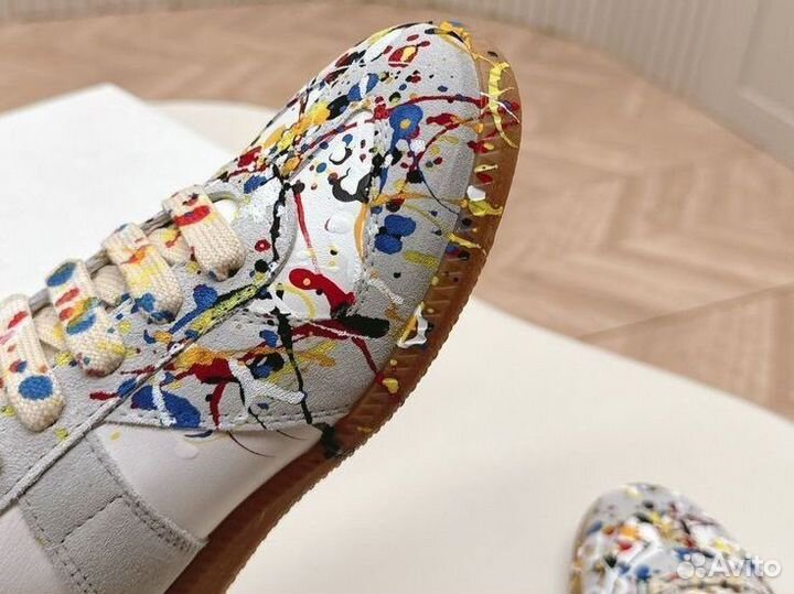 Кроссовки Maison Margiela Replica Paint White gh