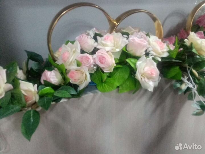 Кольца на машину свадебные