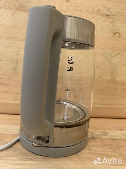 Электрический стеклянный чайник tefal ki740b30