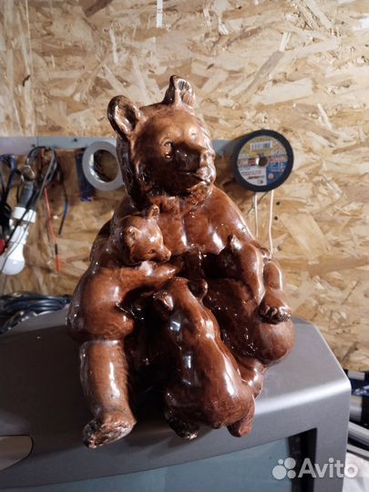 СССР керамика медведи, фарфор солонки