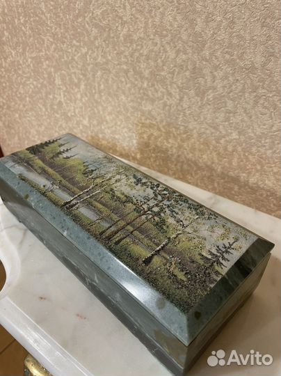 Шкатулка из натурального камня