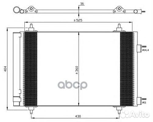 Конденсатор, кондиционер 35611 NRF