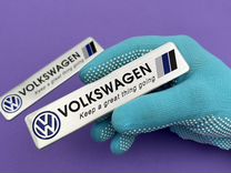 Наклейка 2 шт Volkswagen эмблема надпись Фолькс