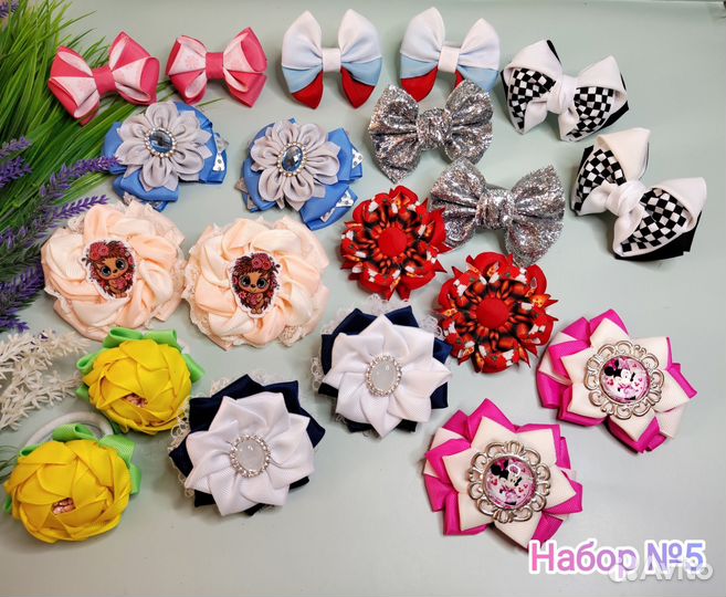 Наборы бантиков 10 пар