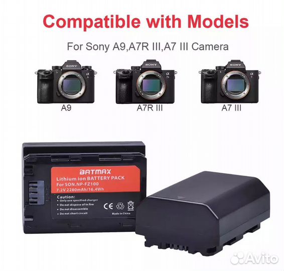 Акумулятор заряд. уст-во sony A7 III,A7R III,A7 IV