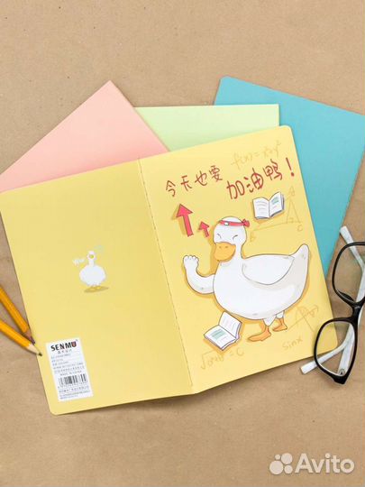 Забавные тетради с гусями