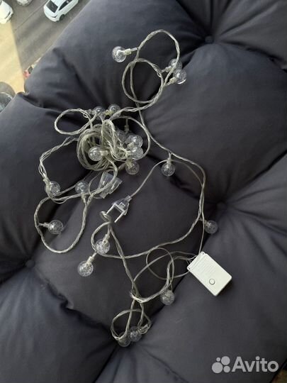 Гирлянда новогодняя шарики прозрачные 8 режимов