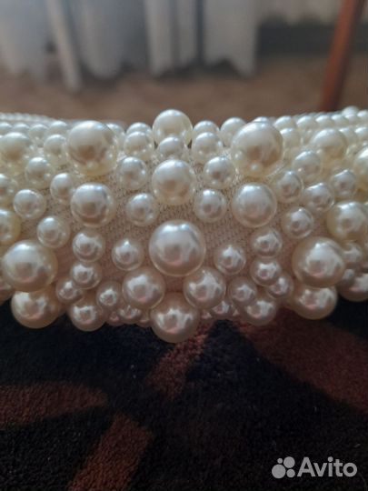 Ободок для волос жемчуг