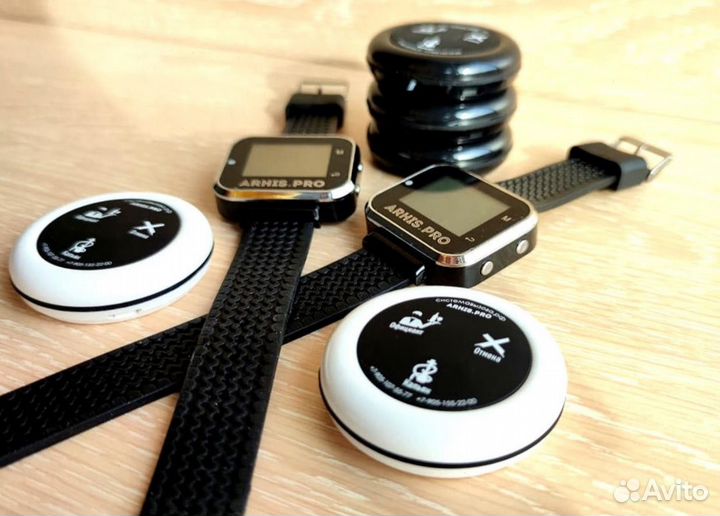 Кнопка вызова персонала, официанта, часы-пейджер