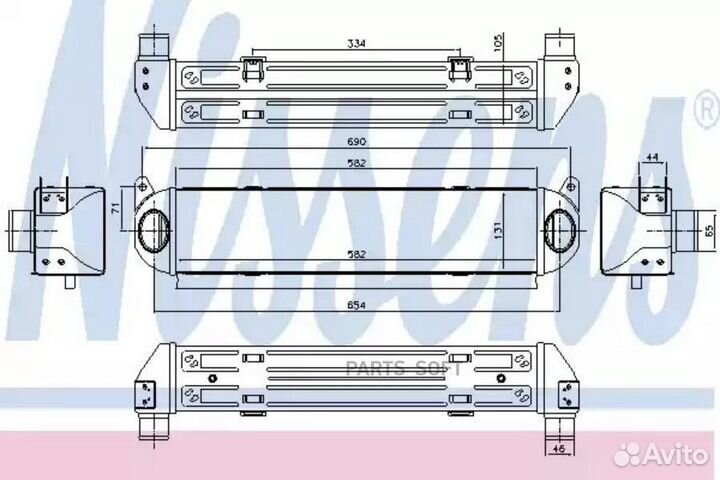 Интеркулер land rover discovery (2005) 2.7 TD
