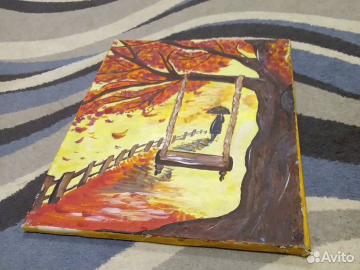 Картина осенний пейзаж