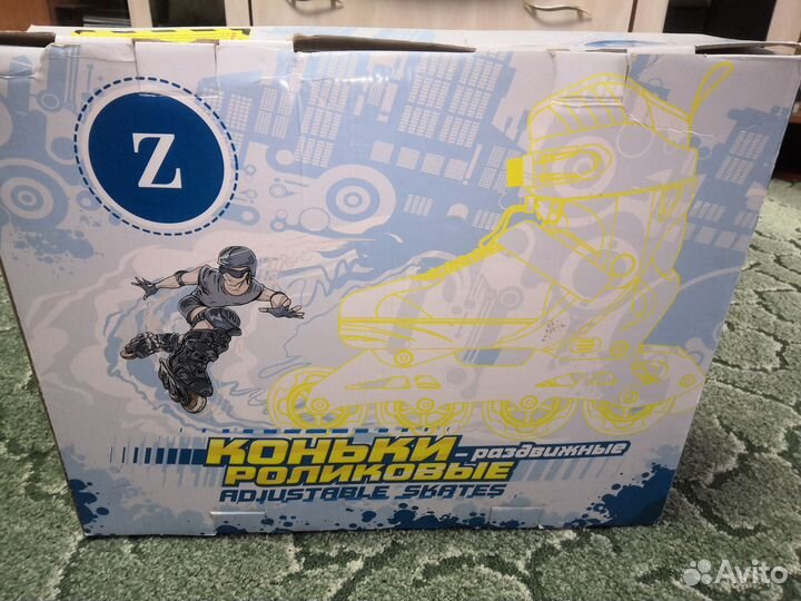 Роликовые коньки детские раздвижные
