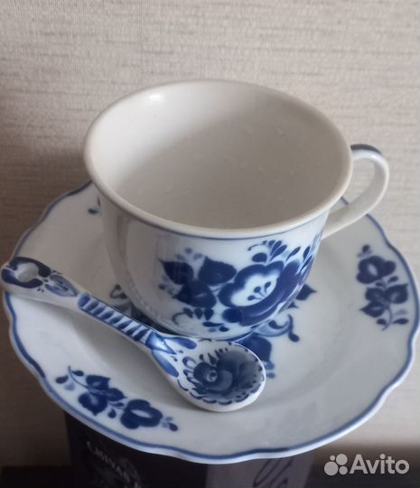 Чайная пара Гжель