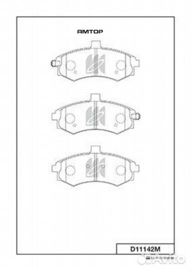 Kashiyama D11142M Колодки тормозные дисковые Kashi