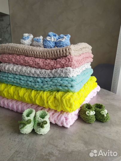 Плед детский плюшевый