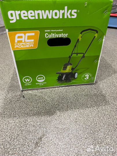 Культиватор Greenworks 950w