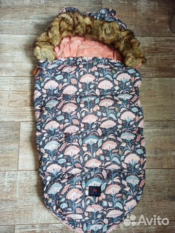 Новый теплый зимний конверт в коляску, цветы