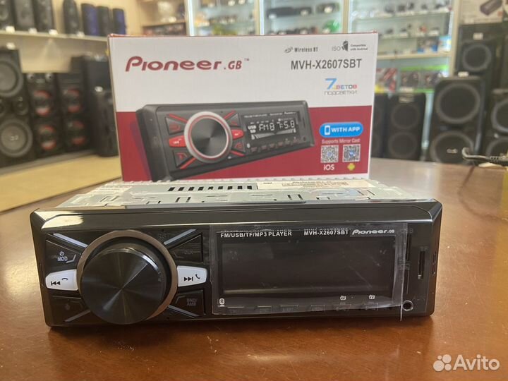 Авто магнитола 1 DIN 1 дин Pioneer 2607 блютуз USB