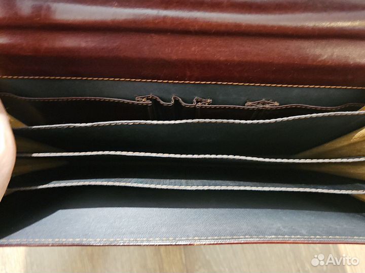 Мужской кожаный портфель бу