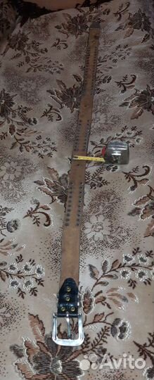 Мужской кожаный ремень рокера