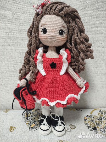 Кукла вязаная ручной работы