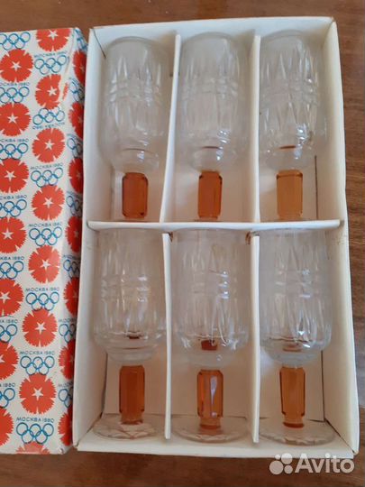 Комплект хрустальный Олимпийский факел